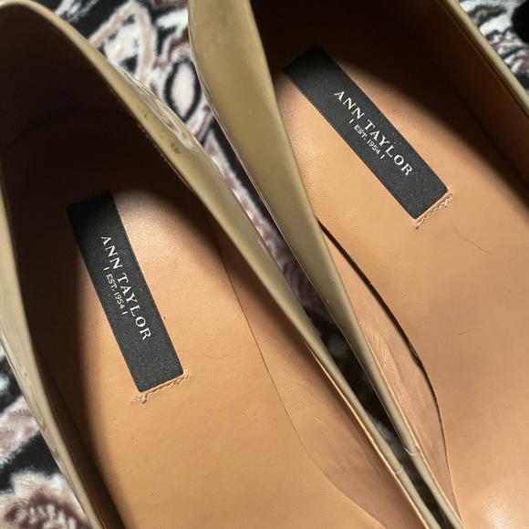 Ann Taylor Taupe Patent Leather Stilettos - Picture 3 of 7
